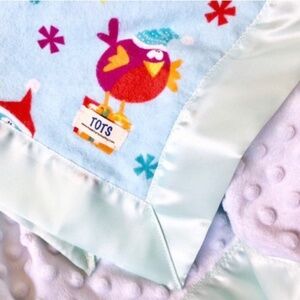 Flannel Blanket with Satin Trim